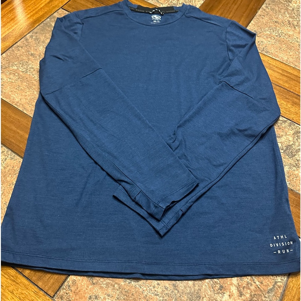 Athletic Blue Long Sleeve Dri-Works Shirt.  Size XXL